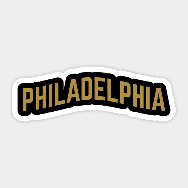 Philadelphia City Typography Sticker by calebfaires